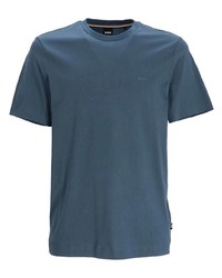 Мужская синяя футболка с круглым вырезом от BOSS