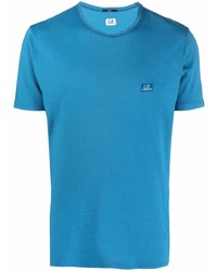 Мужская синяя футболка с круглым вырезом от C.P. Company
