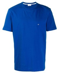 Мужская синяя футболка с круглым вырезом от Calvin Klein