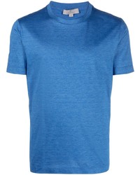 Мужская синяя футболка с круглым вырезом от Canali
