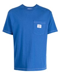 Мужская синяя футболка с круглым вырезом от Chocoolate