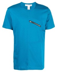 Мужская синяя футболка с круглым вырезом от Comme Des Garcons SHIRT