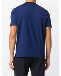 Мужская синяя футболка с круглым вырезом от Prada
