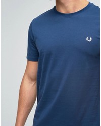 Мужская синяя футболка с круглым вырезом от Fred Perry