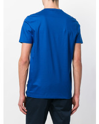 Мужская синяя футболка с круглым вырезом от BOSS HUGO BOSS