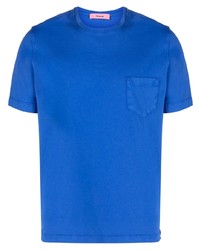 Мужская синяя футболка с круглым вырезом от Drumohr