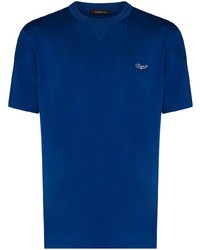 Мужская синяя футболка с круглым вырезом от Ermenegildo Zegna