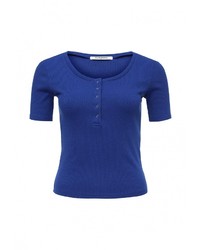 Женская синяя футболка с круглым вырезом от Glamorous