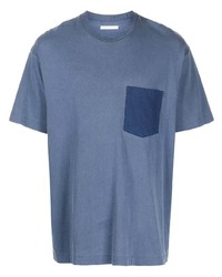 Мужская синяя футболка с круглым вырезом от John Elliott