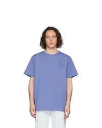 Мужская синяя футболка с круглым вырезом от JW Anderson