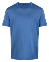 Мужская синяя футболка с круглым вырезом от Kiton