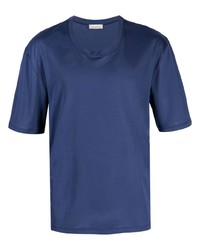 Мужская синяя футболка с круглым вырезом от Laneus