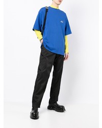 Мужская синяя футболка с круглым вырезом от We11done