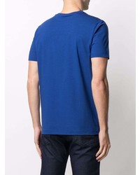 Мужская синяя футболка с круглым вырезом от BOSS HUGO BOSS