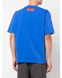 Мужская синяя футболка с круглым вырезом от Heron Preston