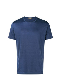 Мужская синяя футболка с круглым вырезом от Loro Piana
