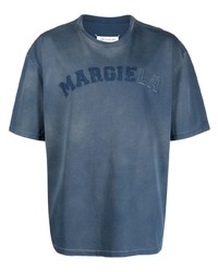 Мужская синяя футболка с круглым вырезом от Maison Margiela