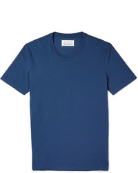 Мужская синяя футболка с круглым вырезом от Maison Margiela