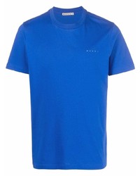 Мужская синяя футболка с круглым вырезом от Marni