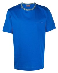 Мужская синяя футболка с круглым вырезом от Missoni