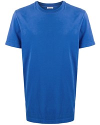 Мужская синяя футболка с круглым вырезом от Moncler