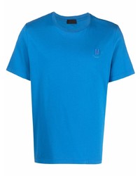 Мужская синяя футболка с круглым вырезом от Moncler