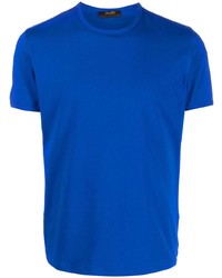 Мужская синяя футболка с круглым вырезом от Moorer