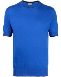 Мужская синяя футболка с круглым вырезом от N.Peal