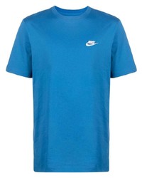 Мужская синяя футболка с круглым вырезом от Nike