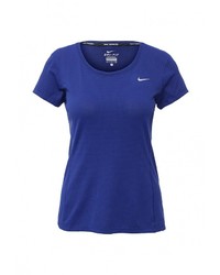Женская синяя футболка с круглым вырезом от Nike