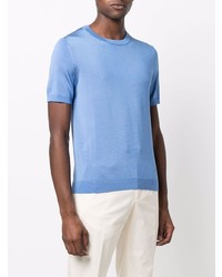 Мужская синяя футболка с круглым вырезом от Sandro
