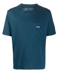 Мужская синяя футболка с круглым вырезом от Patagonia