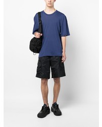 Мужская синяя футболка с круглым вырезом от Laneus