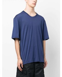 Мужская синяя футболка с круглым вырезом от Laneus