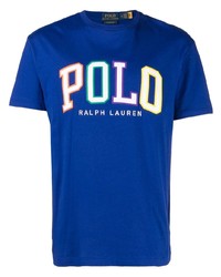 Мужская синяя футболка с круглым вырезом от Polo Ralph Lauren