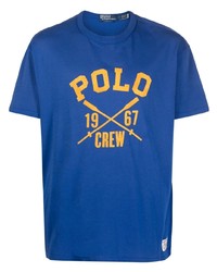 Мужская синяя футболка с круглым вырезом от Polo Ralph Lauren