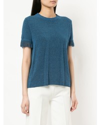 Женская синяя футболка с круглым вырезом от Onefifteen