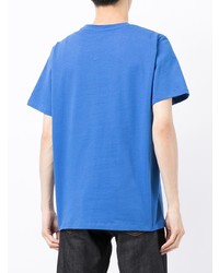 Мужская синяя футболка с круглым вырезом от A.P.C.