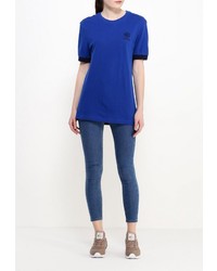 Женская синяя футболка с круглым вырезом от Reebok Classics