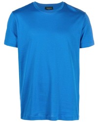 Мужская синяя футболка с круглым вырезом от Roberto Collina