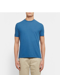 Мужская синяя футболка с круглым вырезом от Incotex