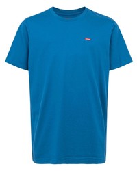 Мужская синяя футболка с круглым вырезом от Supreme