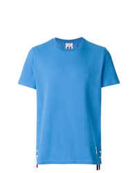 Мужская синяя футболка с круглым вырезом от Thom Browne