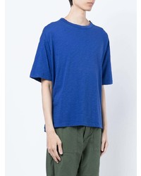 Мужская синяя футболка с круглым вырезом от YMC