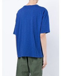 Мужская синяя футболка с круглым вырезом от YMC