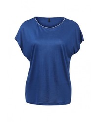 Женская синяя футболка с круглым вырезом от United Colors of Benetton