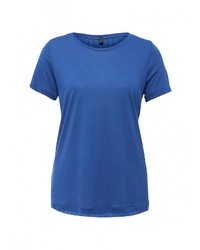 Женская синяя футболка с круглым вырезом от United Colors of Benetton