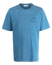 Мужская синяя футболка с круглым вырезом от Wood Wood