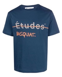 Мужская синяя футболка с круглым вырезом от Études