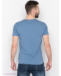 Мужская синяя футболка с принтом от Broadway